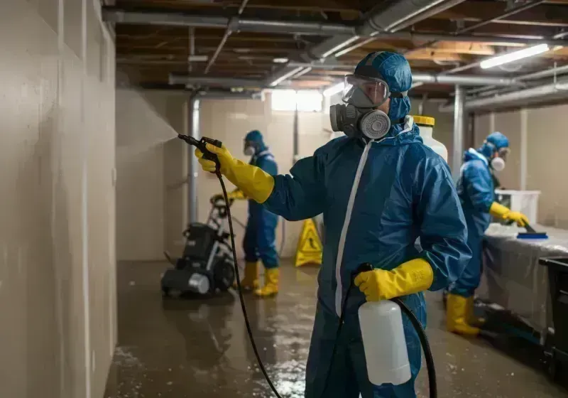 Basement Sanitization and Antimicrobial Treatment process in Richmond, MO